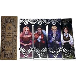 FairyLoot The Crimson Moth by Kristen Ciccarelli Foiled Bookmarks - April 2025